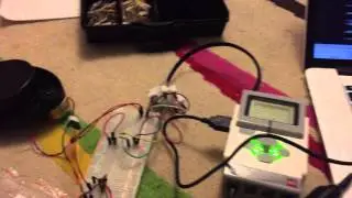 LEGO EV3 connected to Neato XV11 LIDAR using EV3Dev : Spinning
