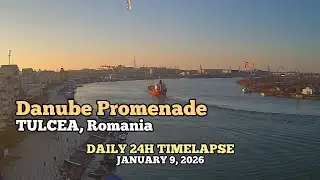 Danube Promenade - Daily Timelapse: January 9, 2026 [Tulcea, Romania]