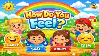 Feelings & Emotions Song for Kids 😊😢😡😌 | Happy, Sad, Angry | Learn Emotions  | Fun Nursery Rhymes