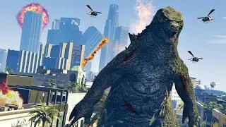 GTA 5 PC Mods - ULTIMATE GODZILLA MOD!! GTA 5 Godzillla Mod Gameplay! (GTA 5 Mods Gameplay)