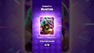 EVO HUNTER IS TOO GOOD! #clashroyale #shorts