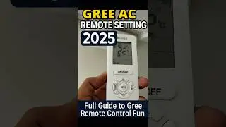 Gree AC Remote Setting 2025 | Full Guide to Gree Remote Control Functions