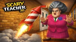 NEW YEAR ROCKET PRANK ON SCARY TEACHER  | Scary Teacher 3D