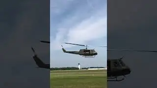 (Sound On!) Huey UH-1 Iroquois #shorts #aviation #helicopter #military #aircraft #vietnam #usaf