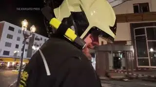 Swiss emergency services at scene of deadly ski resort bar fire during New Year's Eve celebrations