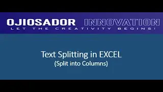 Splitting Text into multiple columns in Excel