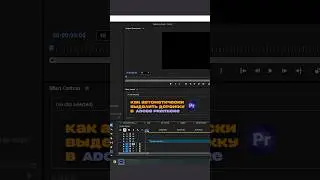Selection Follow Playhead / Выделение дорожки при перемещении плейхеда  #premierepro #videoedit