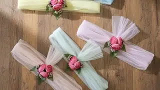 Beautiful Handmade Gift box ribbon with flowers || Gift box for Engagement & Wedding @desirezone_in 