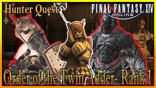 Promoting to Sergeant First Class | Hunter's Log- Order of the Twin Adder- Rank 1 | FFXIV