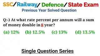 At what rate percent per annum will a sum of money double in 8 year?