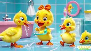 Monkey Baby Toilet Adventure with Ducklings | Fun Kids Song & Animation