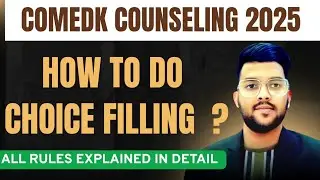 Comedk Counseling 2025 Choice Filling Started ✅ | How to do choice filling ? #Comedk2025 #Counseling