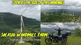 Hidden Gem in Satara | Solashi Windmill Farm | Last Day Ride Mahabaleshwar to Mumbai
