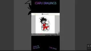 Ciapu Kontra Tablet !!! Ciapu vs Graphic Tablet #dragonball #songoku #drawing