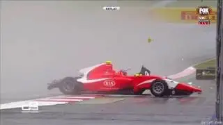 GP3 2016. Race 2 Red Bull Ring. Tatiana Calder&oacute;n, Jake Dennis, Charles Leclerc Crashes