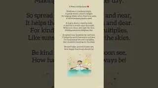 A Poem of Kindness ❤️ #kindness #poems #kidspoem