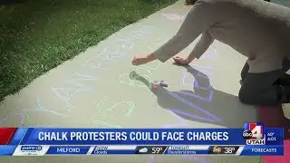 Group of Lehi mothers could face criminal mischief charges for chalk protest (6 p.m.)