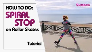 Tutorial: How to stop on roller skates and quads using the forwards Spiral Stop.