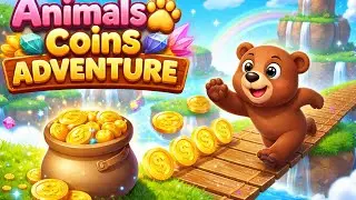 Animals & Coins Adventure Game 🐻💰  Addictive Mobile Gameplay, Coin Run & Satisfying Levels