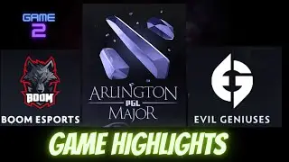 BOOM ESPORTS vs EG - DOTA 2 - ARLINGTON MAJOR | GAME 2 HIGHLIGHTS