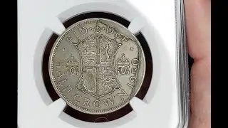 Royal Mint 1950 Half Crown with Die Break Errors