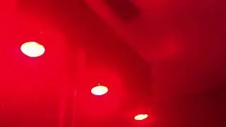 Cameo Hydrabeam 400 RGBW test in the dark room