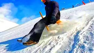 le grand-bornand Piste rouge en Luge fabwé type paret 4K