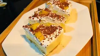 mango cream layer pudding//simple and easy mango cream pudding #how#