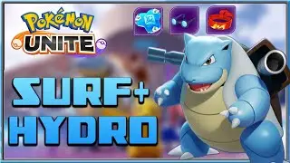 Blastoise | Surf and Hydro pump Ultra Gameplay in Pokemon Unite 2021
