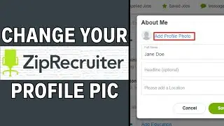 How To  change a Profile Photo in ZipRecruiter | Latest Guide