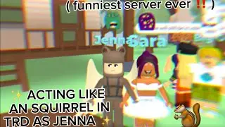 TRD BUT IM A SQUIRREL 🐿️😨 ( FUNNIEST SERVER EVER, DRAMA ) #trd #roblox 