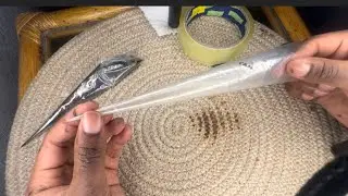 Step by step on how to make henna cone using cellophane wrap #hennacone 
