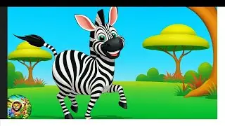 BLACK AND WHITE ZEBRA SONG 🦓 | Learning Colors Safari Animals | Fun Kids Songs