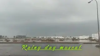 Heavy Rain in Oman - Floods in Muscat - Travel vlog of Muscat city