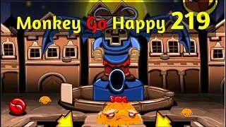 Monkey GO Happy Stage 219 - 4K - Walkthrough -  a PencilKids Game
