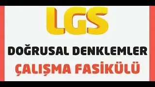 LGS Doğrusal Denklemler fasikül 52-66 soruları