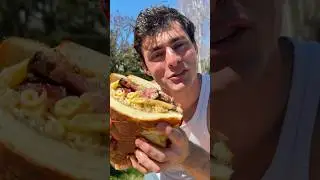 Steak Bacon Mac Sandwich