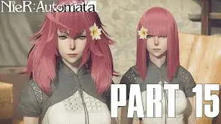 DEVOLA and POPOLA | NieR Automata Part 15 - 2B Campaign Gameplay Walkthrough (PS4 PC HD)