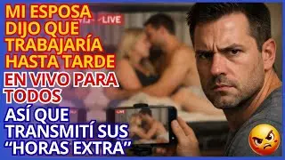 Mi esposa dijo que trabajaría hasta tarde… así que transmití sus “horas extra” en vivo para todos