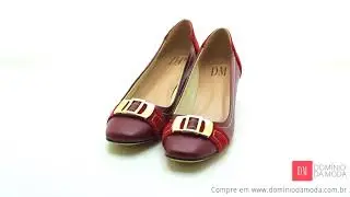 Sapato DM Extra Marsala DME1819009 Numera&ccedil;&atilde;o Especial 40, 41, 42, 43 e 44