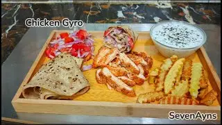 Chicken Gyro &ndash; Juicy, Smoky & Street-Style Perfection! 🌯 Recipe By SevenAyns