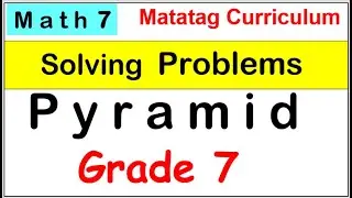Math 7 Solve problems involving volume of pyramid 