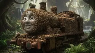 ASMR Car Restoration | Abandoned Thomas Train Covered by Bees Found in Forest