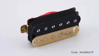 Musiclily Basic Ceramic Humbucker Pickups Neck Bridge Set 50mm 52mm for Electric Guitar 360 show