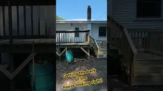 getting the back of the house looking good #renovation #reno #renovationproject #renovating #deck