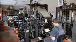Model 31 Linotype at Gaspereau Press