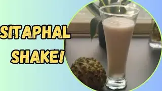 🥤Custard Apple Milkshake Recipe | Super Creamy Sitaphal Shake | Easy 2 Minute Milkshake