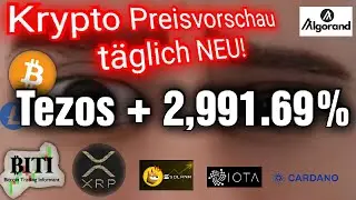 Tezos + 2,991.69% - Krypto Preisvorschau