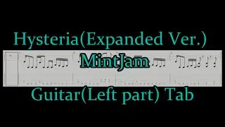 Hysteria(Expanded Ver.) / MintJam Guitar left part TAB