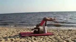 Acro Yoga Flow at the Beach | Massage By Fidel